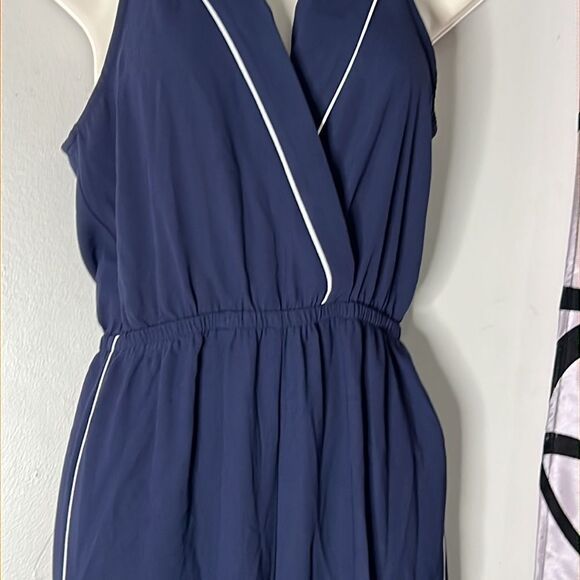 Forever 21 Contemporary Navy Blue Jumpsuit Small - Picture 9 of 14